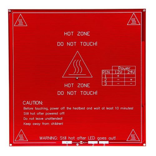 Geeetech reprap pcb heatbed mk2b dual power 12/24v hotbed hot plate prusa mendel for sale