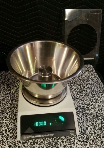 Mettler PM4800 DeltaRange d=.01g Max=4800g w/Stainless Steel Weigh Bowl