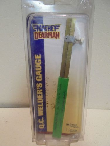 Mathey Dearman D253E Q.C Welder&#039;s Gauge