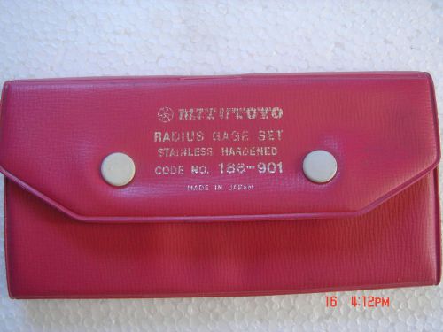 Mitutoyo radius gage, Model # 186-901 radius gage tool, set Made In Janpan.