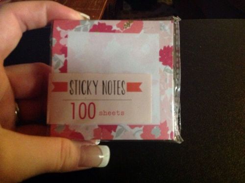 target dollar spot floral sticky notes