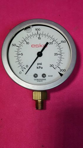 Tempress oil filled pressure gauge 30 PSI 200 KPA