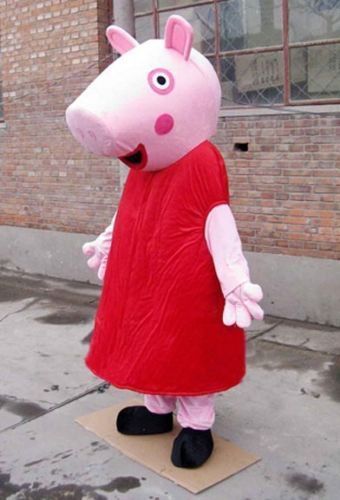 Lovely peppa pig adult mascot costume fancy dress for sale