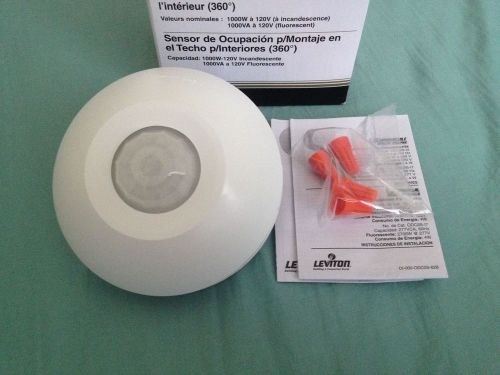 NEW LEVITON ODC0S-I1W WHITE INDOOR CEILING MOUNT OCCUPANCY SENSOR LEVODC0SI1W