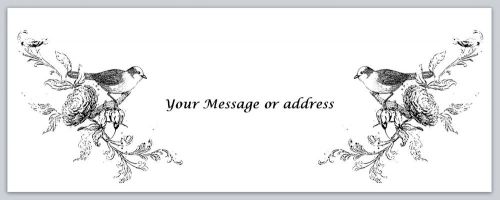 30 Flowers Personalized Return Address Labels Buy 3 get 1 free (bo221)