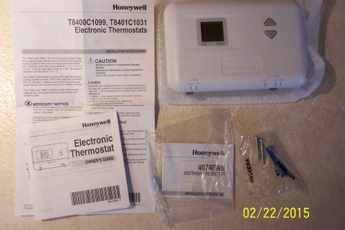 HONEYWELL SUPER TRADELINE T8400-1000 ELECTRONIC, DIGITAL THERMOSTAT NON-PROG NEW