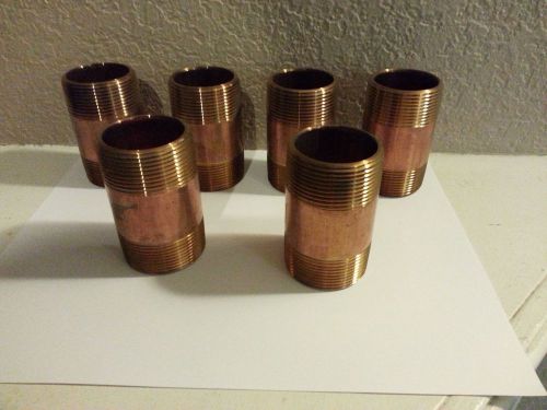 Brass Pipe Nipples  1 1/2&#034; x 3&#034;