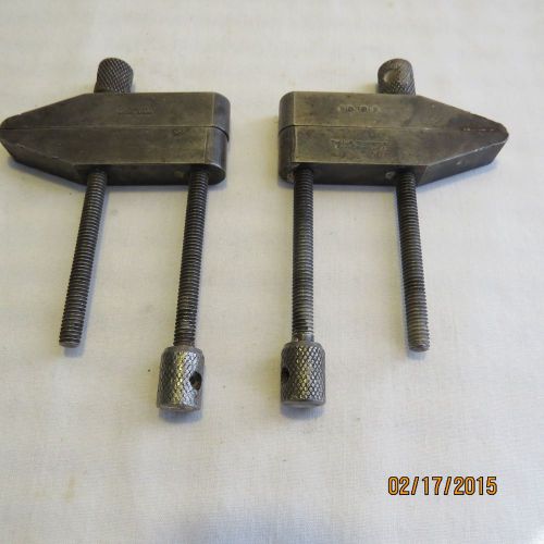 Vintage L.S.Starrett #161 B Machinist Parallel Clamps, Set of 2