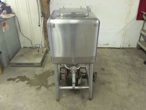 NORMAN LIQUEFIER MIXER MODEL DS-25   25 GALLON 3 HP. 1730 RPM  230/460V 3 PH.