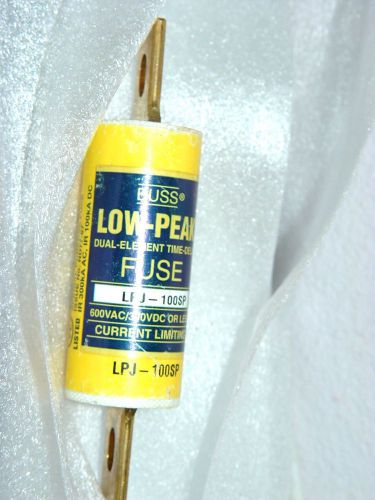 Buss Fuses LPJ-100SP Low-Peak Class J Time Delay NEW 100A 600V Dual Element