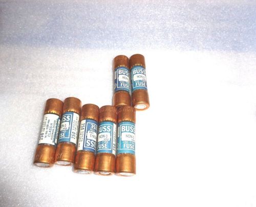 7 Buss Fuses NON 3  Bussman NEW NON-3 One Time Class H 3 Amps 250 Volts Bussmann