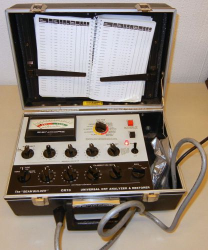 Sencore CR70 Universal CRT Analyzer &amp; Restorer &amp; Manual WORKS UNTESTED