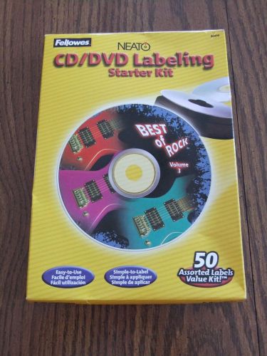 FELLOWES, NEATO, CD/DVD LABELING STARTER KIT, 50 LABELS. NEW!