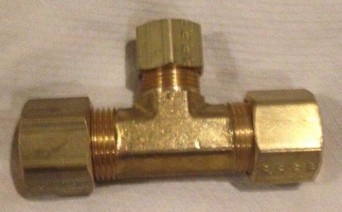 1/2 x 1/2 x 3/8 Brass compression tee. lot of 15, NEW