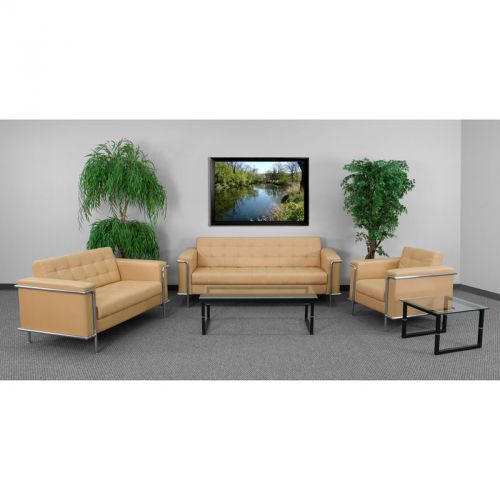 Lesley Series Reception Set in Light Brown (MF-ZB-LESLEY-8090-SET-BRN-GG)