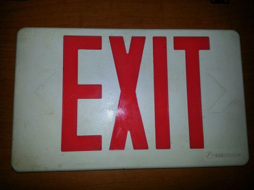 Exit Sign Cover for black lit sign Bright Orange