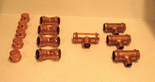 (13) 1&#034; VIEGA Fitting assortment Pro press copper