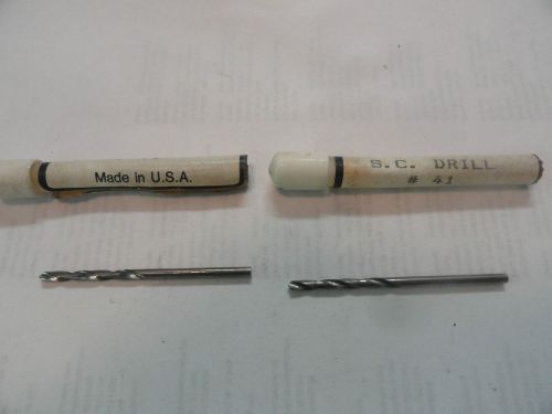 #41 Solid Carbide Drill Bits, (.0960&#034;)