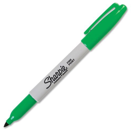 Sharpie Permanent Fine Point Marker - Fine Marker Point Type - Green (30004ea)