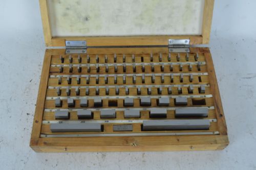 Gauge Block Set  Case Missing a few .050 to  2 Nice Set Gage