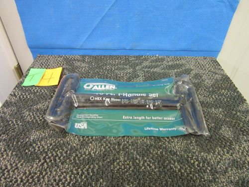 10 ALLEN HEX T KEY HANDLE SET 56256 3/32 7/64 1/8 9/64 5/32 3/16 7/32 5/16 3/8