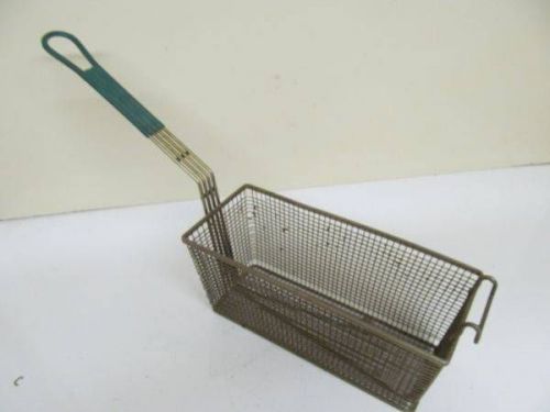 Commercial Deep Fryer Basket Fries Fish Chicken Single 13&#034; x 6&#034; Rubber Handle