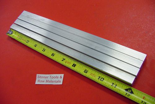 4 Pieces 1/2&#034; X 1/2&#034; ALUMINUM SQUARE FLAT BAR 12&#034; long 6061 T6511 New Mill Stock