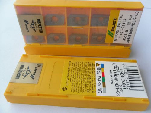 50 PCS** APMT1604 PDER -08 JC5118  DIJET INSERTS BRAND NEW