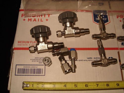 8-NUPRO METERING VALVES / 2-MATHESON VALVES #3161 - 4 CONNECTORS