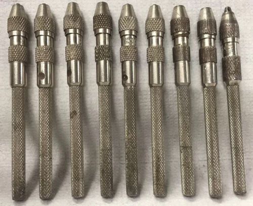 Starrett pin vise 240-a    0.010 to 0.055&#034; range      9 vises for sale