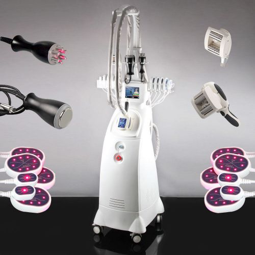 New 160mw lipo laser 12pad multipolar rf vacuum roller rf ultrasonic cavitation for sale