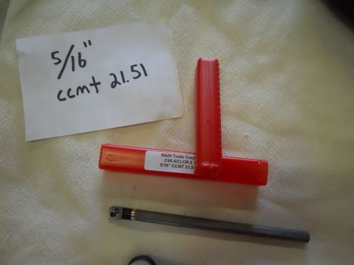 1 NEW 5/16&#034; CARBIDE BORING BAR. TAKES CCMT 21.51 CARBIDE INSERT OAL 5&#034; {A643}