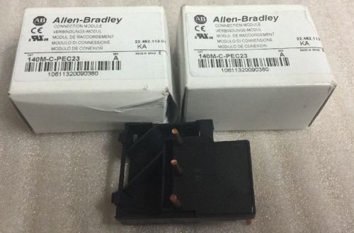 Lot Of 2, Allen Bradley Connection Module 140M-C-PEC23, Shipsameday #1219K