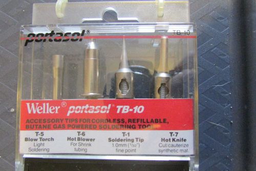 Weller portasol accessory tip t-5 t-6 t-1 t-7 for butane soldering tools  new for sale
