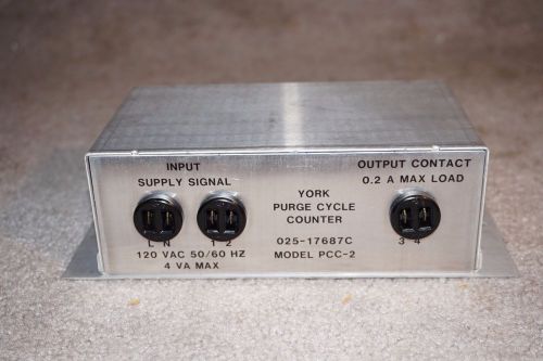 YORK PCC-2 PURGE CYCLE COUNTER, PN: 025-17687C