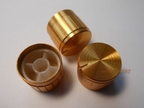 5pcs High Quality Aluminum Potentiometer Volume KNOBS D20.5mm H16.7mm Golden