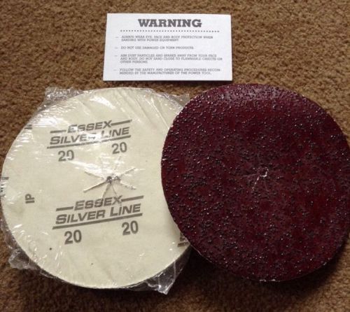 New 20 Grit Silverline Essex Floor Edger Sanding Discs Sandpaper 11 Each