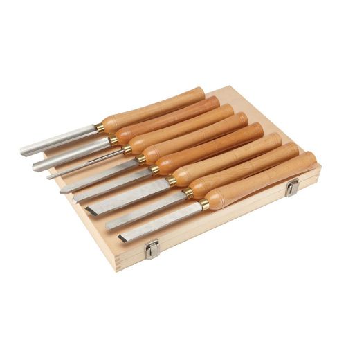 8 Piece High Speed Steel Wood Lathe Chisel Set CHISEL GOUGE WOODWORKING SET