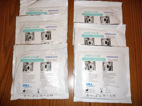 Lot of 6 - Pedi Padz Multi-function Pediatric Electrodes * 2015 dates