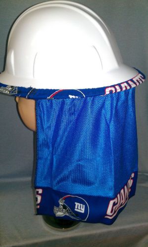 Hard hat neck shade neck protector quick dry mesh ny giants for sale