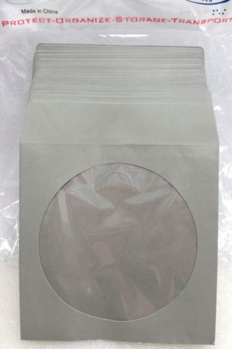 PAPER SLEEVE W/WINDOW (80g)  By Qmediastore 100 Pcs Grey