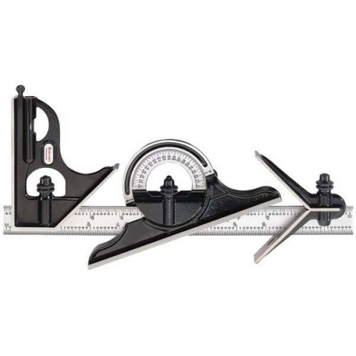 Starrett c434-12-4r 4 piece combination square set - blade length: 12&#034; for sale