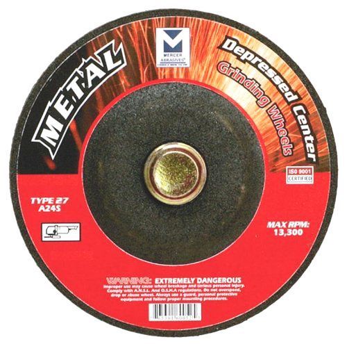 Mercer Abrasives 620060-25 Type 27 Depressed Center Grinding Wheels 4-1/2-Inch b