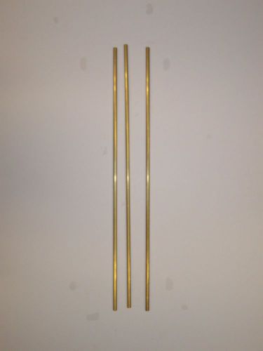 1/4&#034; BRASS RODS, 18 &#034; LENGTH,  QTY. 3   ARTS, CRAFTS, KNIFE MAKING