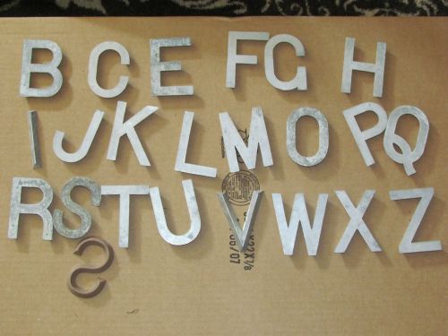 3 1/2&#034; tall PATTERN MOLD CASTING METAL LETTERS  23 PCS