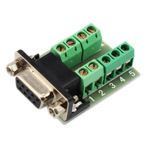 DB9 connector female adapter signals Terminal module RS232 Serial to Terminal