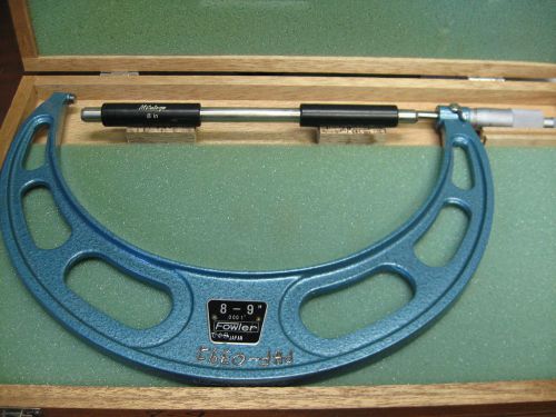 FOWLER- OD MICROMETER-/ SETTING STANDARD-(8-9&#034; X .0001&#034; INCLUDES BOX) - ITEM D7