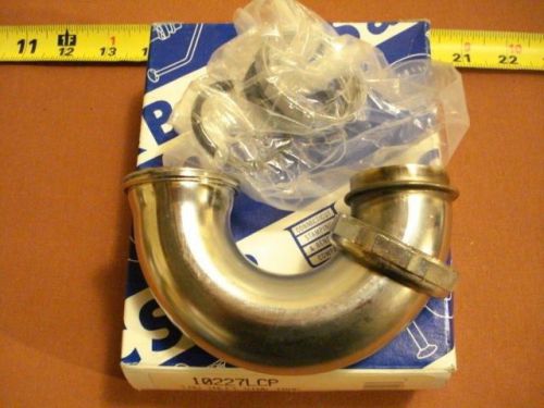 (1830.) Low Inlet Sink Trap 1 1/2&#034;x1 1/2&#034; Cap. Nut 20g