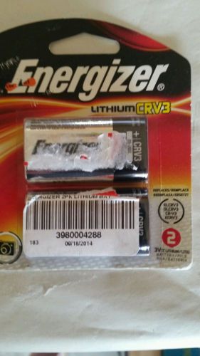 Energizer CRV3 Lithium Batteries 2 pkg fresh 3/2023 New!