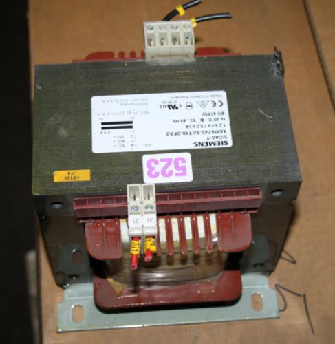 Siemens Sidac-T 4AM5742-5AT10-0FA0 1,0 Kva -5,0 Primary 1-4 420V Control Trans